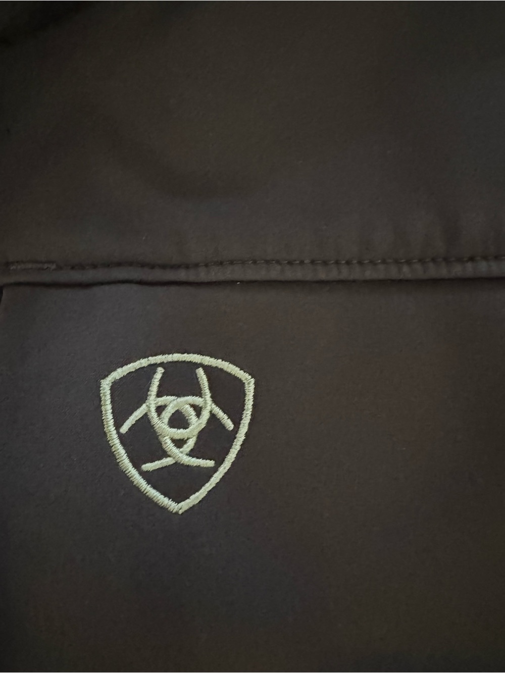 Ariat Men's Dark Brown Softshell Windbreaker Jacket - Picture 3 of 4